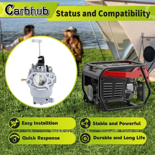 Vista 2 de Carbhub RY906500S Carburador apto para generador Ryobi RY906500S 6500 8125 vatios, carburador RY906500S, carburador Huayi RY906500S
