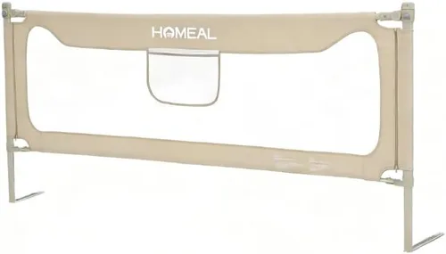 Vista 2 de HOMEAL Rieles plegables de 59 pulgadas, riel de cama para niños pequeños, protector de riel de cama para cama de bebé para tamaño King
