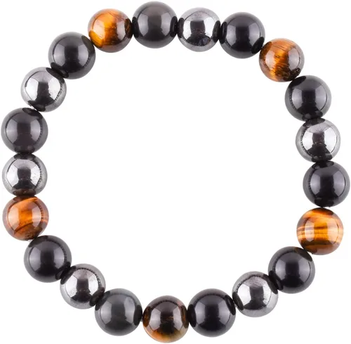 OdrillionGems Natural Gemstone Beads Stretchable Bracelet for Women Men