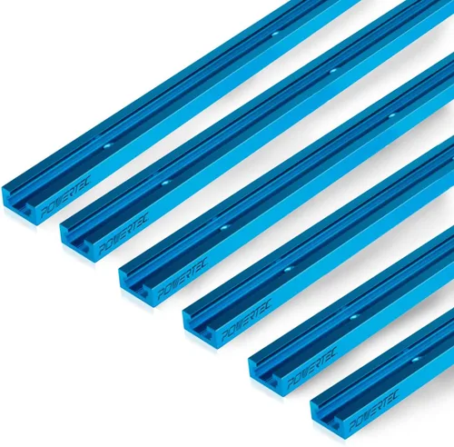 Vista 13 de POWERTEC 71609V Kit de intersección de pista en T de 3 pulgadas con orificios de montaje preperforados, para pista en T universal, accesorios