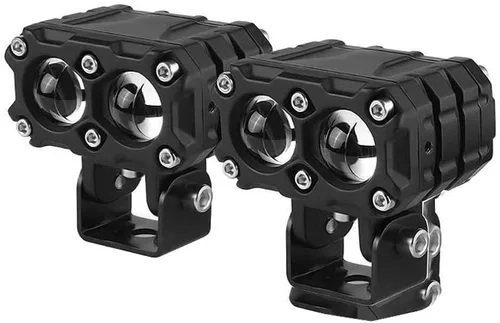 2 unids motocicleta LED Spot luz niebla lámpara de inundación 25W 4500LM LED luz de conducción LED cubo luz