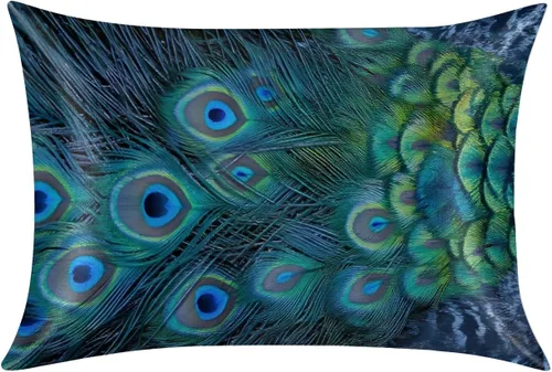 Vista 29 de Funda de almohada de satén para cabello y piel, funda de almohada de seda de hojas coloridas abstractas de tamaño estándar, fundas de almohada