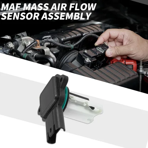 Vista 2 de X AUTOHAUX 5WK97502 Sensor de flujo de aire de masa de coche Sensor MAF Sensor de flujo de aire Reemplazo para BMW 535i 330i 323i para BMW 325i Base