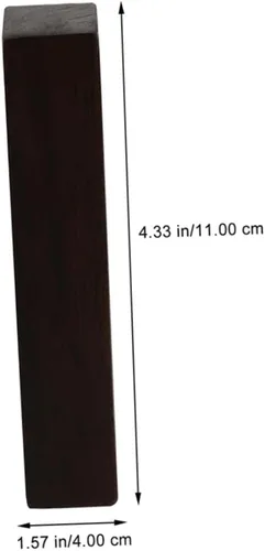 Vista 5 de Sosoport Pisapapeles de caligrafía de madera, 4 piezas, peso rectangular, caligrafía decorativa, pisapapeles para escribir pintura