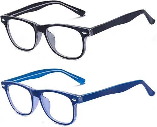 Vista 10 de Outray - Anteojos con bloqueo de luz azul de computadora para niños y niñas de 3 a 12 años, antifatiga visual