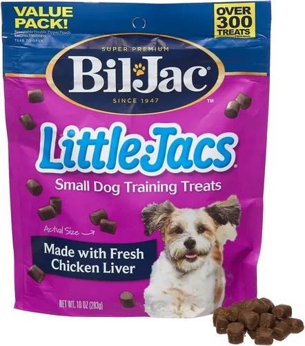 Vista 16 de Bil-Jac Little Jacs - Golosinas de entrenamiento para perros pequeños, sabor a pollo, hechas con hígado de pollo, 4 onzas (paquete de 4)