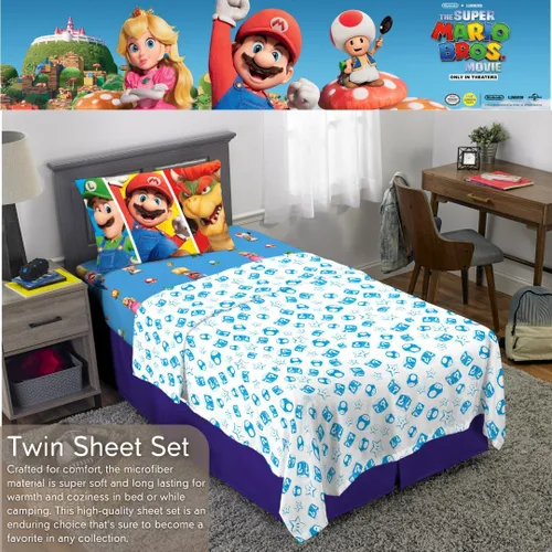 Vista 11 de Franco - Juego de sábanas de microfibra súper suave para niños, tamaño individual, Hello Kitty