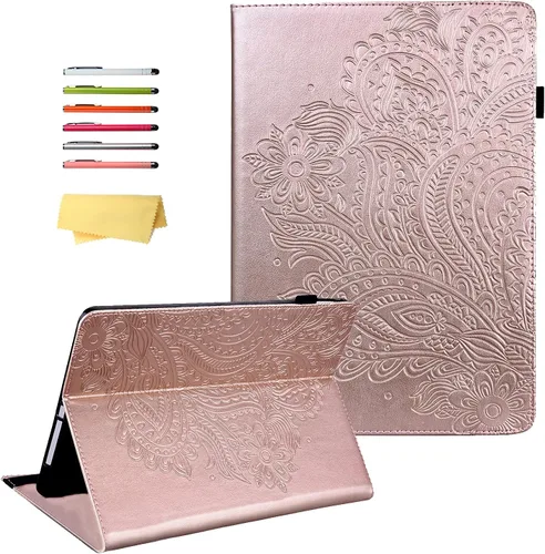 Vista 13 de Funda para Apple iPad 10.2 de 9ª/8ª/7ª generación (2021/2020/2019) con función de encendido y apagado automático, ultra fina y ligera, soporte