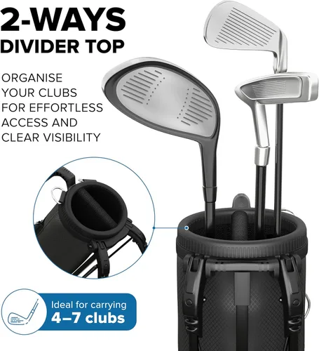 Vista 6 de Bolsa de soporte de golf, ultra ligera, pequeña bolsa de golf para par 3 y campos ejecutivos