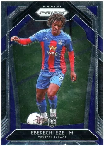 2020-21 PANINI PRIZM PREMIER LEAGUE #63 EBERECHI EZE CRYSTAL PALACE SOCCER OFFICIAL TRADING CARD OF SOCCER