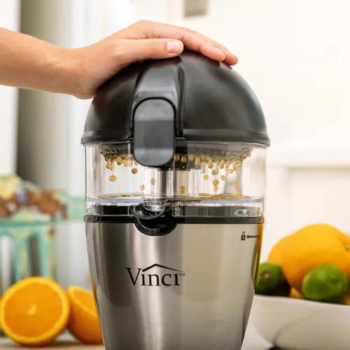 Vista 8 de Vinci Exprimidor Eléctrico de Cítricos Manos Libres, Máquina Exprimidora de 1 Botón, Exprimidor de Naranja Lima Pomelo Limón, Exprimidor de Naranja