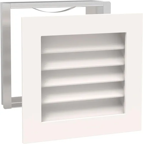 Worth Home Products - Rejilla de retorno de CA de lujo de 12 pulgadas de ancho x 12 pulgadas de alto x 3 pulgadas de profundidad solo para paredes -