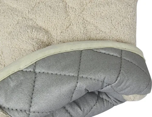 Vista 3 de Nouvelle Legende® Guantes de horno acolchados de algodón de larga duración, protección contra el calor, 17 pulgadas, juego de 2