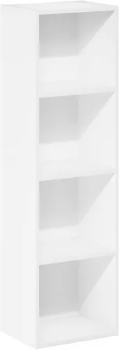 Vista 416 de Furinno - Estantería de cubos de 5 niveles serie Luder para libros y almacenamiento, color roble francés