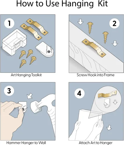 Vista 7 de Lienzo de 3 piezas, arte contemporáneo, decoración de pared moderna, cascada y flores