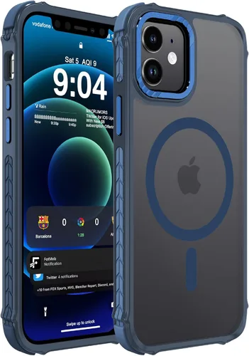 Vista 90 de DEERLAMN Funda Magnética Fuerte para iPhone Air 6.5 Pulgadas, [Compatible con Magsafe] [Protección contra caídas de grado militar] Funda protectora