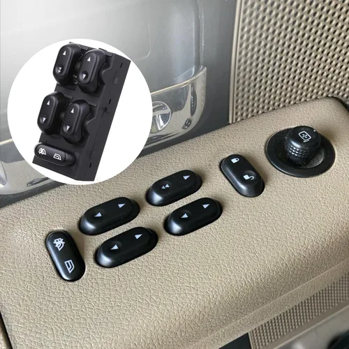 Vista 6 de Interruptor de ventana eléctrica principal del lado del conductor 5L1Z14529AA para Ford F150 2004 2005 2006 2007 2008, para Expedition 2003 2004