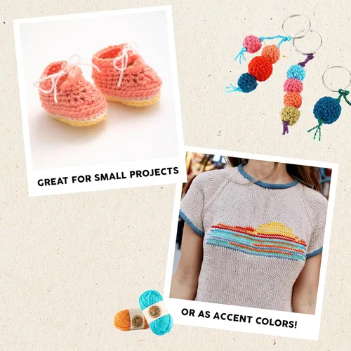 Vista 4 de Lion Brand Yarn Paquete de hilo BonBons Brights