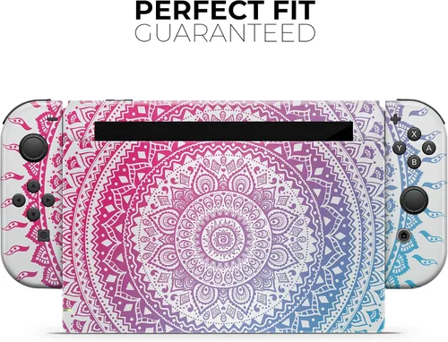 Vista 4 de Design Skinz - Compatible solo con Nintendo Switch OLED Dock - Calcomanía protectora de vinilo extraíble resistente a los arañazos - Círculo