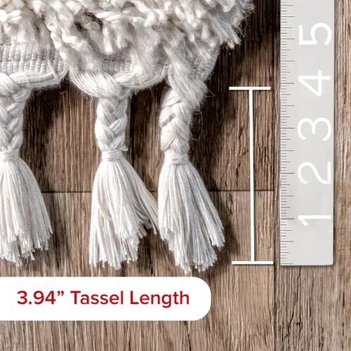 Vista 2 de nuLOOM Brooke - Alfombra contemporánea de pelo, 2 pies 6 pulgadas x 6 pies, color marfil