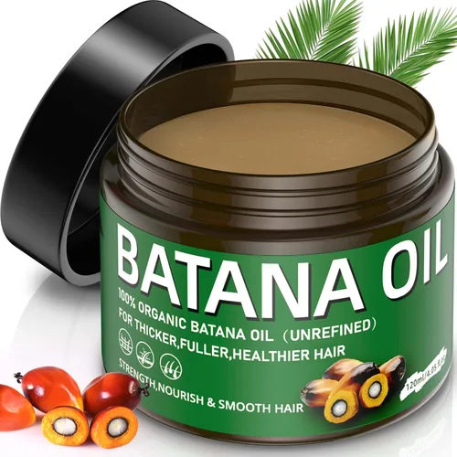 Aceite de batana crudo para el crecimiento del cabello, 100% natural, crudo y puro, sin refinar, aceite de batana Dr. Sebi orgánico, previene la