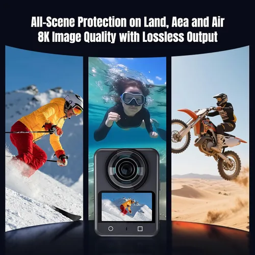 Vista 6 de Coyktonty Protector de lente/cubierta protectora de lente para DJI Osmo 360, dureza 9H alta transmitancia, resistente al agua a prueba de polvo
