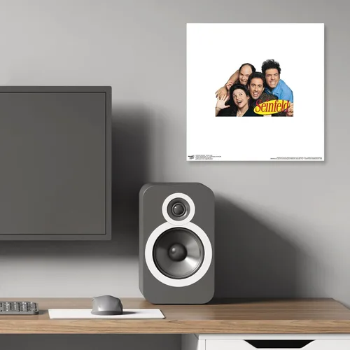 Vista 6 de Trends International Gallery Pops Seinfeld - Póster de pared con logotipo de grupo, 12 x 12 pulgadas, versión de marco negro