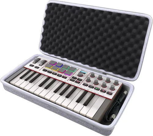 Vista 10 de co2CREA Estuche rígido de repuesto para AKAI Professional MPK Mini MK3 / MPK Mini Play MK3 MK3 25 teclas USB MIDI controlador de teclado