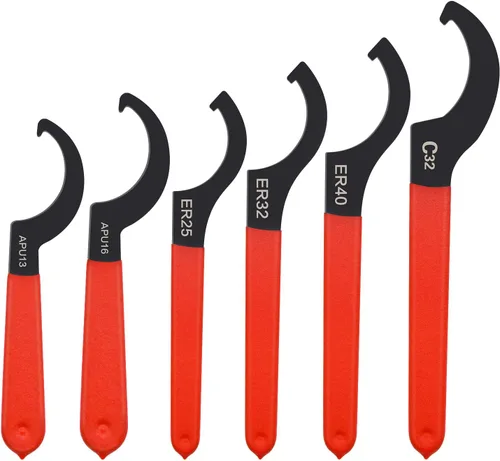 Vista 9 de Mdvora Juego de Llaves Spanner para Coilover, 4 piezas, Acero de Aleación, Goma