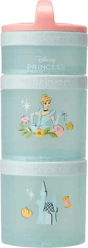 Vista 10 de Whiskware Disney Mickey Mouse y Amigos Recipientes para aperitivos apilables para bebés, niños pequeños y niños, 3 vasos apilables para aperitivos