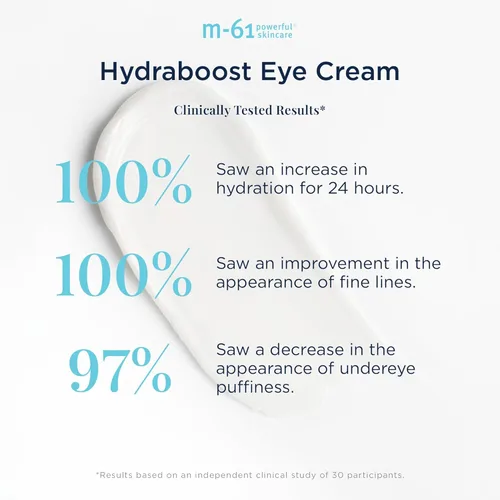 Vista 5 de m-61 Hydraboost Eye Cream Crema de ojos de rápida absorción, péptido hidratante y vitamina B5, 0.5 onzas líquidas