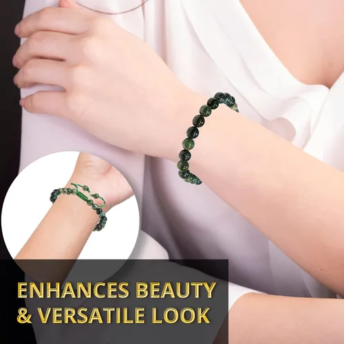 Vista 4 de Bracelet Healing Crystal Bracelet for Women, Men Chic Gemstone Bracelet for Men and Women 8mm Round Bead Bracelets for Spiritual Healing