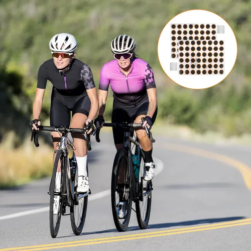 Vista 6 de Kit de reparación de neumáticos de bicicleta, parches de goma para neumáticos de bicicleta, herramienta de neumáticos de bicicleta al aire libre