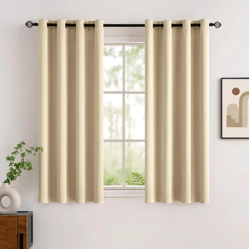 Vista 96 de MIULEE Cortinas para oscurecer la habitación, con aislamiento térmico y bloqueo de luz, juego de 2 paneles de cortina opaca para ventana, parte