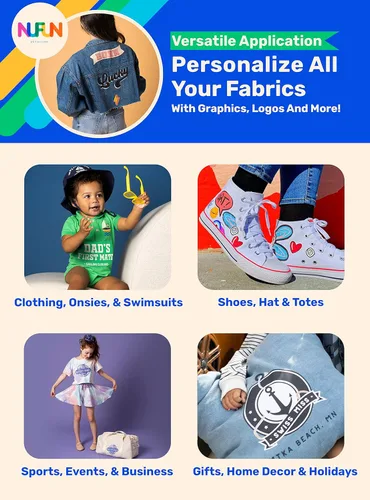 Vista 3 de Papel de transferencia de calor para telas oscuras, impresión por inyección de tinta, 8.5 x 11 pulgadas de NuFun