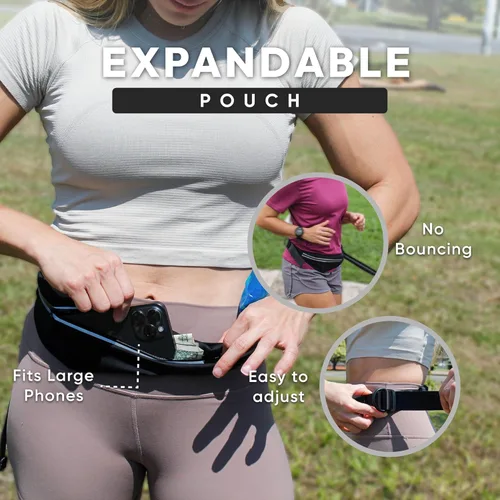 Vista 3 de Bond - Correa de correr para perros con manos libres con bolsa, correa manos libres para perros grandes, cinturón de correr para mascotas