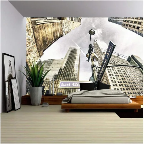 Vista 23 de wall26 - Pintura digital de fondo abstracto de círculo de alta tecnología - Mural de pared extraíble Papel pintado autoadhesivo grande - 100x144