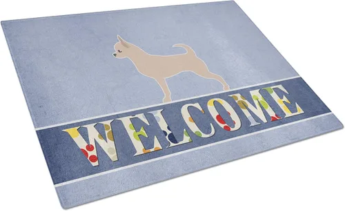 Vista 91 de Caroline's Treasures BB5552LCB Affenpinscher Tabla de cortar de vidrio de bienvenida grande decorativa de vidrio templado tabla de cortar y servir