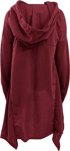 Vista 4 de Kuluzego Traje de vacaciones con capucha para mujer, con cuello redondo, plisado, con capucha, para otoño e invierno 2024 T5