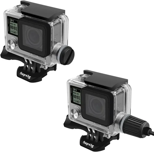 Vista 5 de Suptig Funda impermeable para GoPro Hero 4 Hero 3+ Hero 3 Cámara de acción para carga subacuática impermeable 131 pies (131.2 ft)