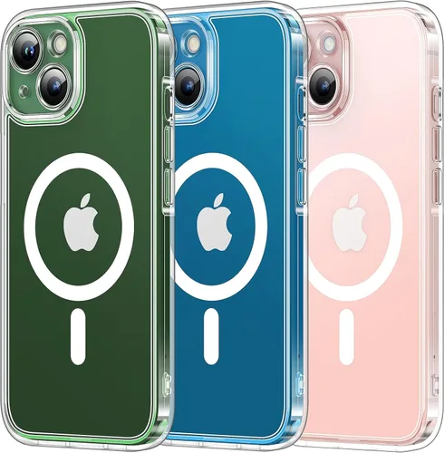 Vista 696 de TOCOL Funda para iPhone 11, compatible con Magsafe, protección completa de cámara, imanes integrados, protección contra caídas, funda translúcida