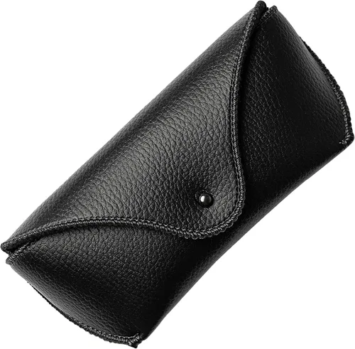 Vista 9 de Funda de piel sintética para gafas de sol, suave, duradera, mediana, grande, funda para gafas de sol portátil, funda para gafas, funda de protección