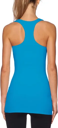 Vista 54 de TAIPOVE Camisetas largas sin mangas para mujer de algodón para capas con espalda cruzada extra largas para ropa deportiva, paquete de 3