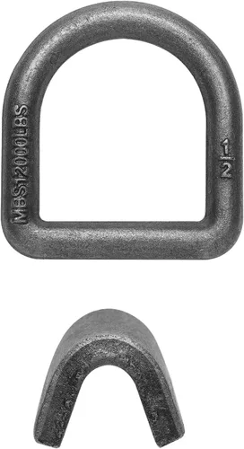 Vista 7 de Anclaje de amarre de anillo en D forjado resistente de 1/2 pulgada para remolque, caja de camión, etc. Carga de rotura de 12000 libras, 4 paquetes