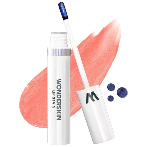 Vista 21 de Wonderskin Wonder Blading - Mascarilla labial de larga duración, resistente al agua, tinte labial rojo, no mancha, (Hayley Masque)
