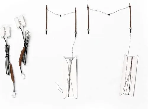 Vista 2 de Woodland SCENICS - Semáforo intermitente suspendido, 2 unidades, escala N