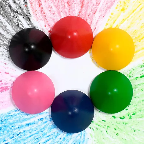 Vista 2 de READY 2 LEARN Recargas de crayones de agarre fácil - 6 colores - A partir de 18 meses - Crayones no tóxicos para niños pequeños - Los mangos se