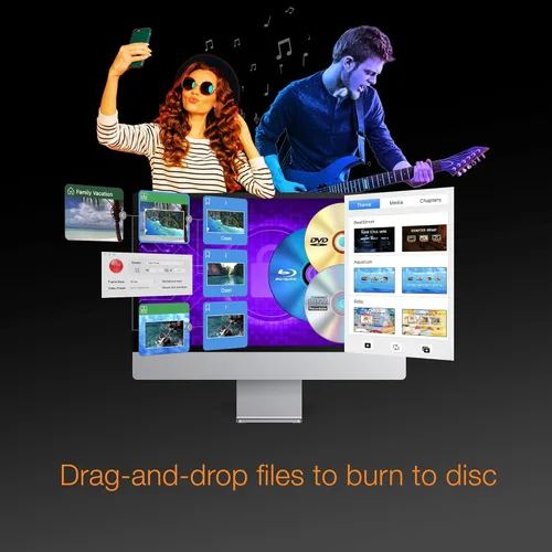 Vista 3 de Roxio Toast 20 Pro CD, DVD & Blu-ray Burner for Mac Digital Media Management & Creativity Software Suite [Mac Disc]