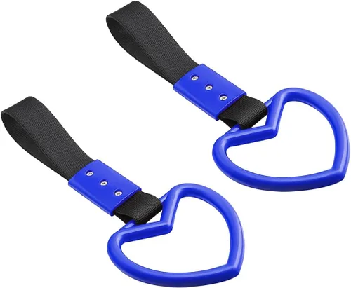 Vista 11 de Fekey&JF 2 piezas de anillos Tsurikawa. Correa de mano en forma de corazón, anillo de advertencia del parachoques trasero. Mango japonés