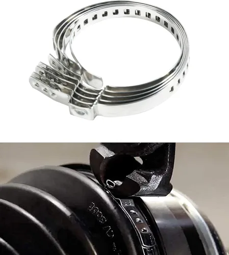 Vista 6 de Zlirfy - Abrazaderas de Fuelle CV, Kit de Abrazadera de Crimpado de Fuelle de Junta CV, 5 piezas pequeñas y 5 piezas grandes, Accesorios